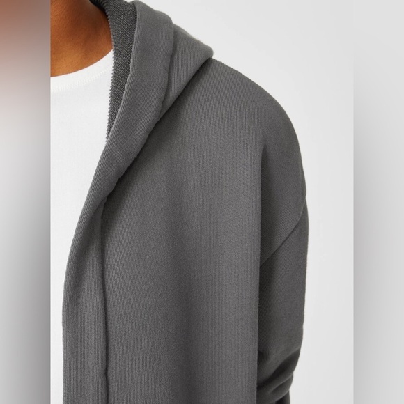 Eileen Fisher Organic Cotton French Terry Hooded Jacket - Picture 5 of 14